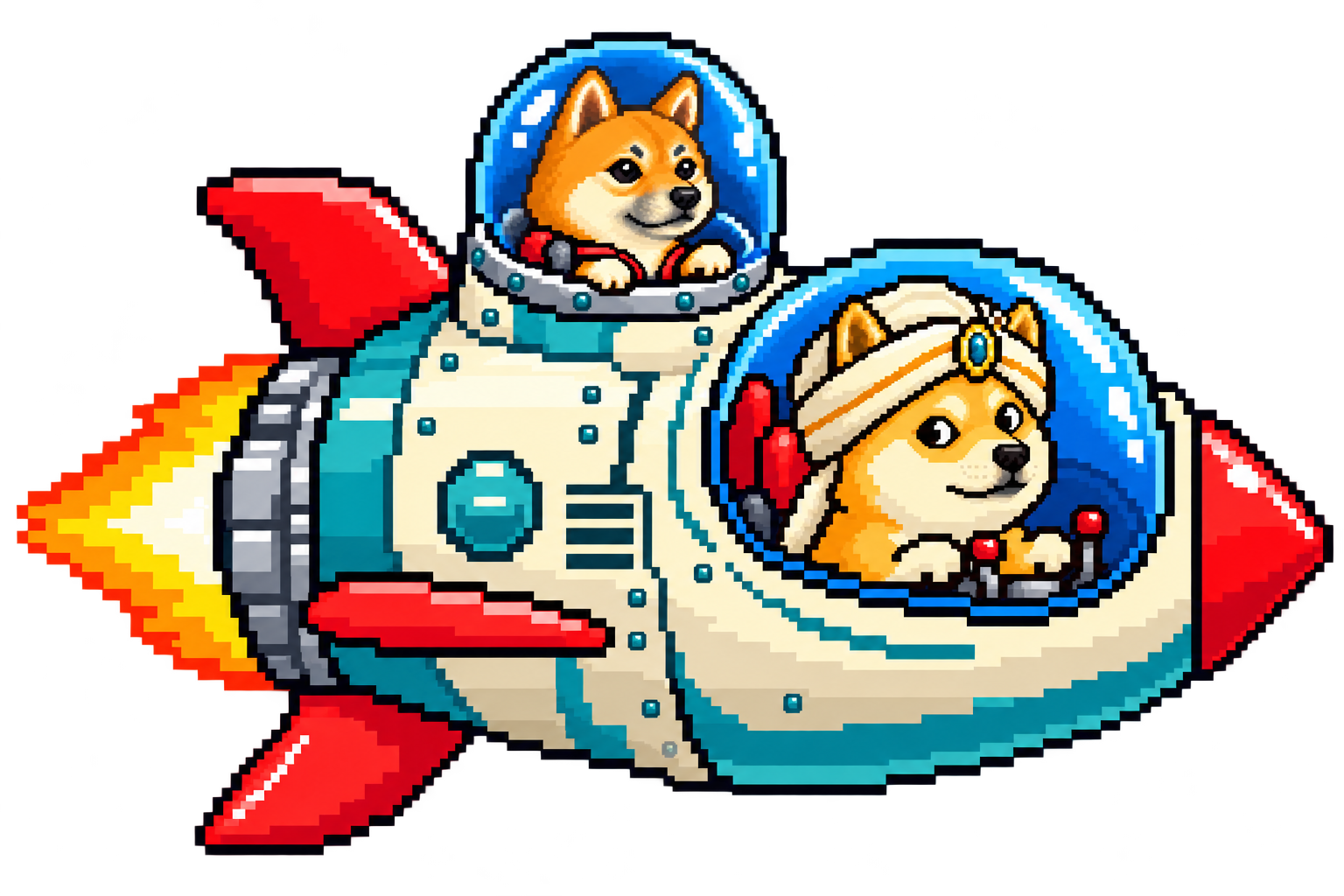 Scarlett, red sesame Shiba, in the upper bubble